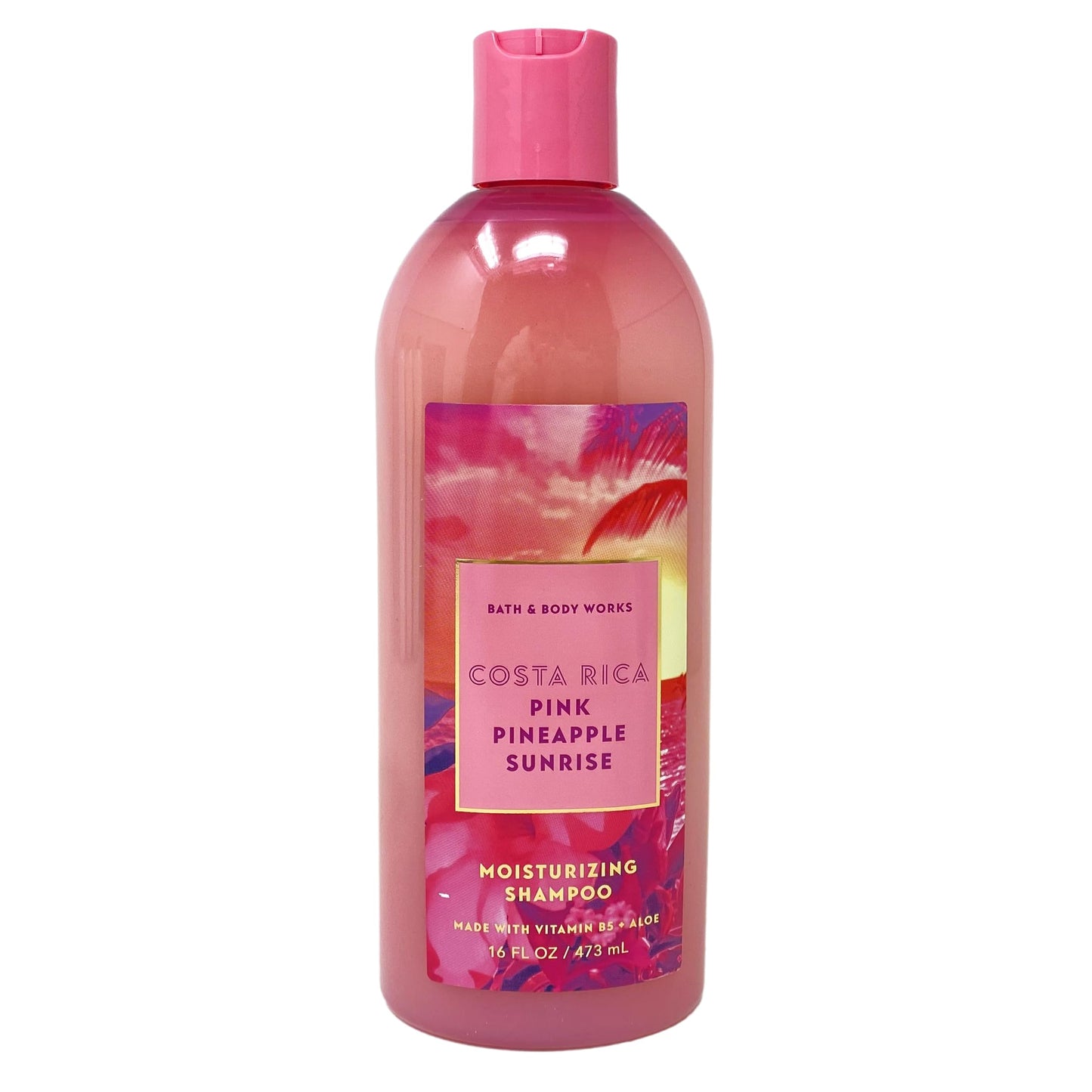 Bath & Body Works Costa Rica Pink Pineapple Sunrise 2 Piece Moisturizing Shampoo Set with a Marbela Natural Oats Sample Soap