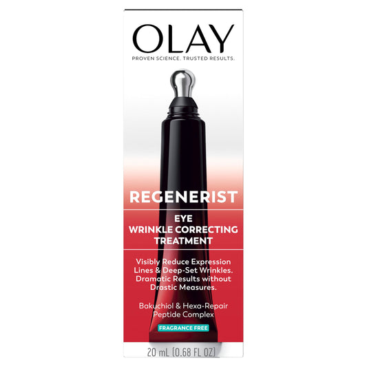 Olay Regenerist Under Eye Cream Roller, Eye Wrinkle Cream, Crows Feet & Bags Treatment, Anti-Wrinkle, Anti-Aging Serum, Fragrance-Free, Hexa-Repair