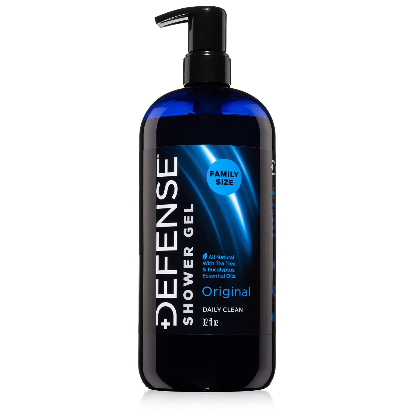Defense Soap Tea Tree Body Wash | All Natural Organic Shower Soap for Athletes | Odor Control & Skin Fungal Protection for Sports, Post Workout