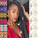 NA 22Pieces Fine Dreadlock Includes 12Pieces Fabric Dreadlock Beads Hair Accessories Fashion Braiding Tubes Dreadlock Beads Hair Decoration and 10