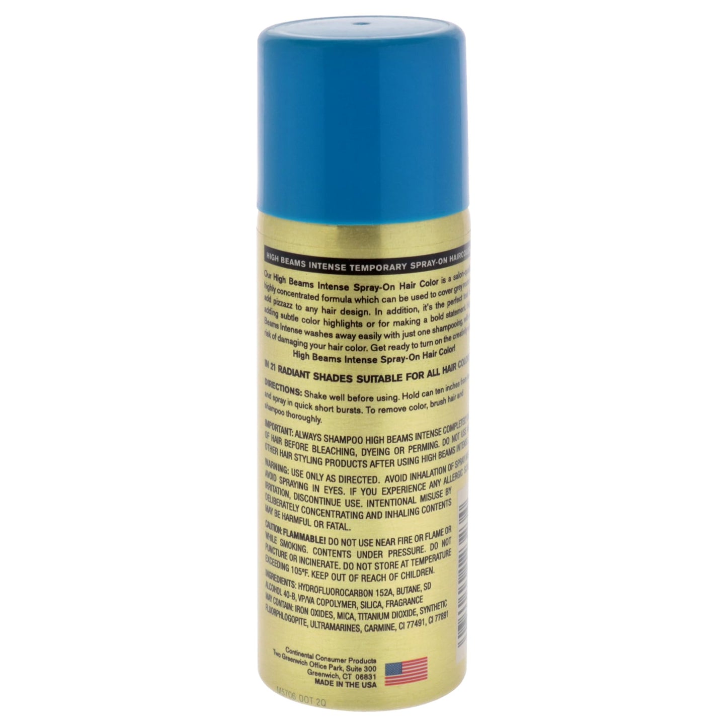 High Beams Intense Temporary Spray-On Hair Color - Headbangin Blue 2.7 oz (3 pack)