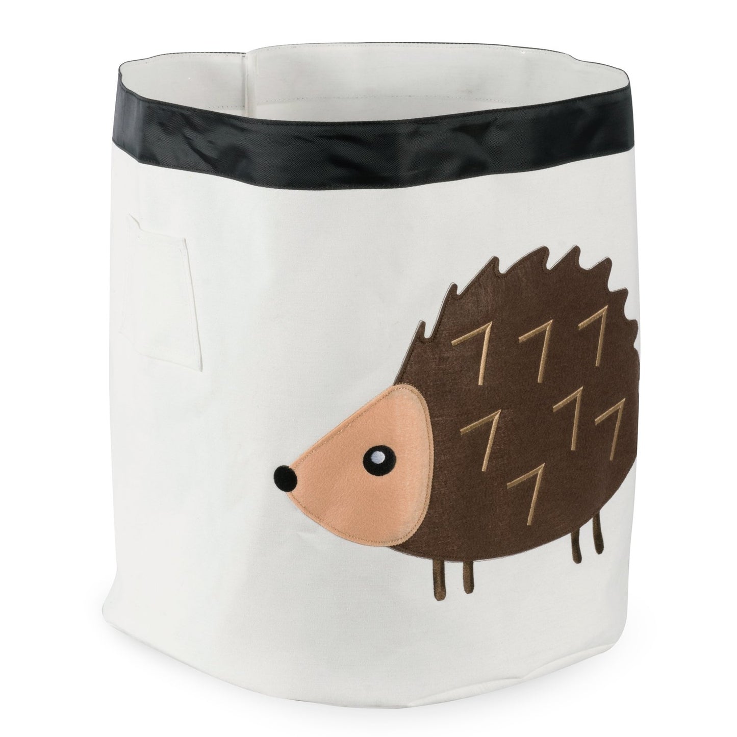 E-Living Store Collapsible Storage Bin Basket for Bedroom, Nursery, Playroom and More 17x18" Diameter - Hedgehog