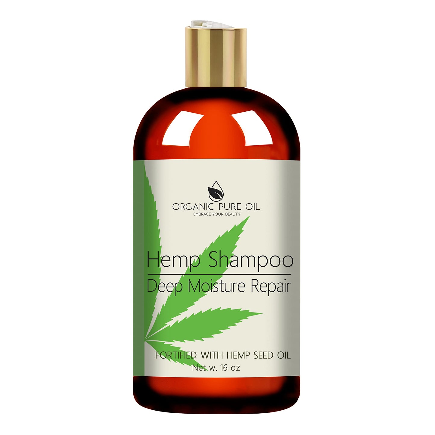 OPO Natural Hemp Extract Hydrating Sulfate Free 16 oz Shampoo & Conditioner Set - Rich Botanical Hydrating Nourishing Formula Best for Curly Frizzy
