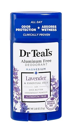 Dr Teal's Aluminum Free Deodorant - Lavender - Paraben & Phthalate Free - 2.65 oz