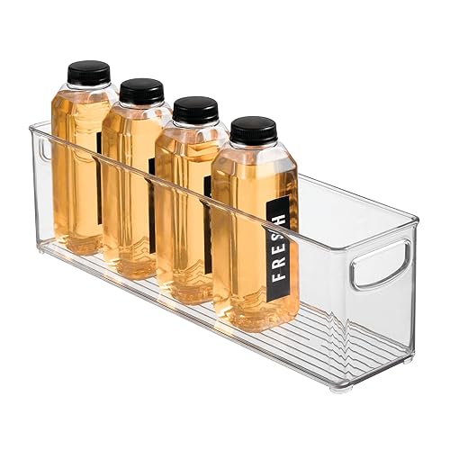 iDesign Recycled Plastic Stackable Storage Bin - Perfect to Hold Breast Milk Bags - Clear