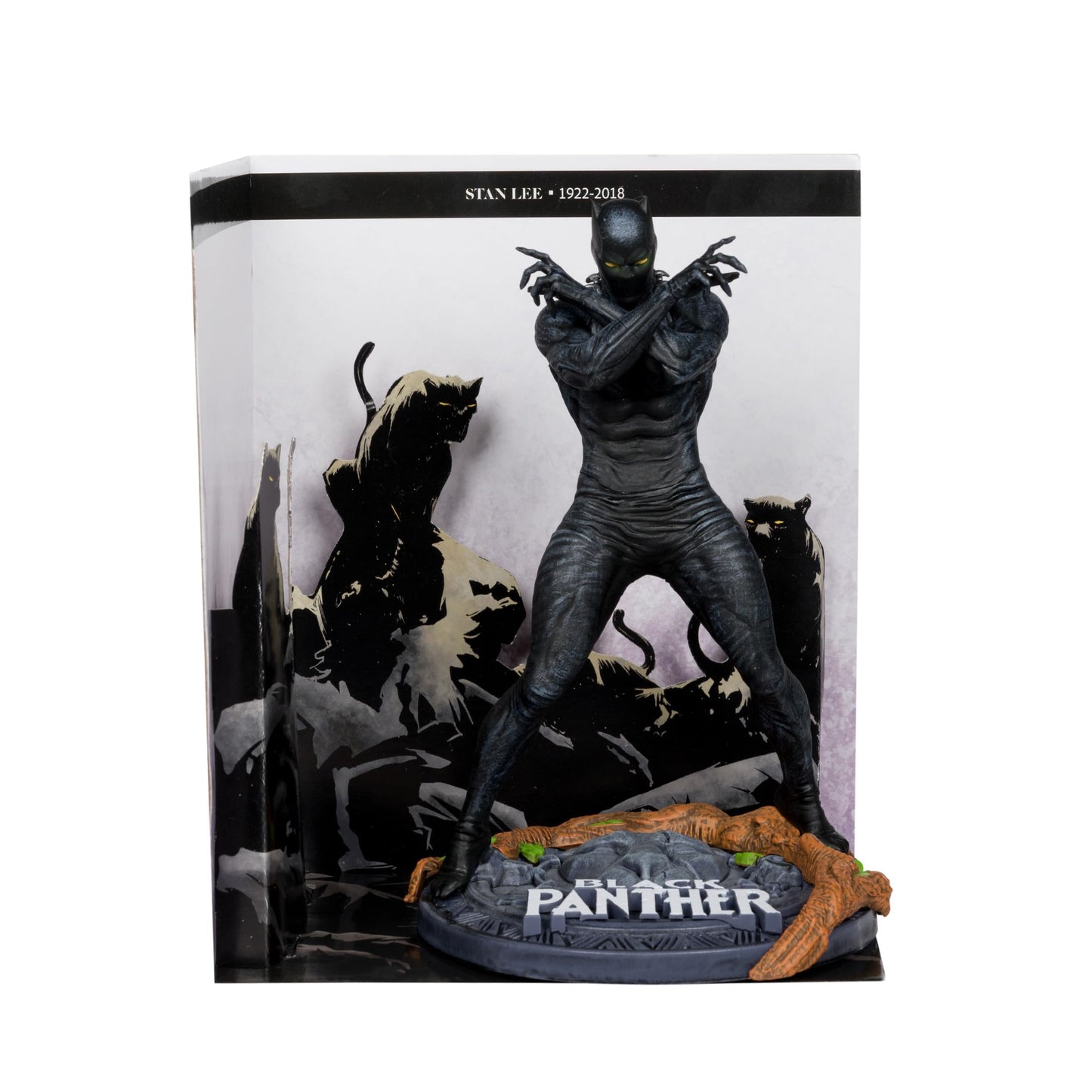 McFarlane Toys Marvel Black Panther 1:10th Scale Collectible with Scene (Marvel Knights #4)