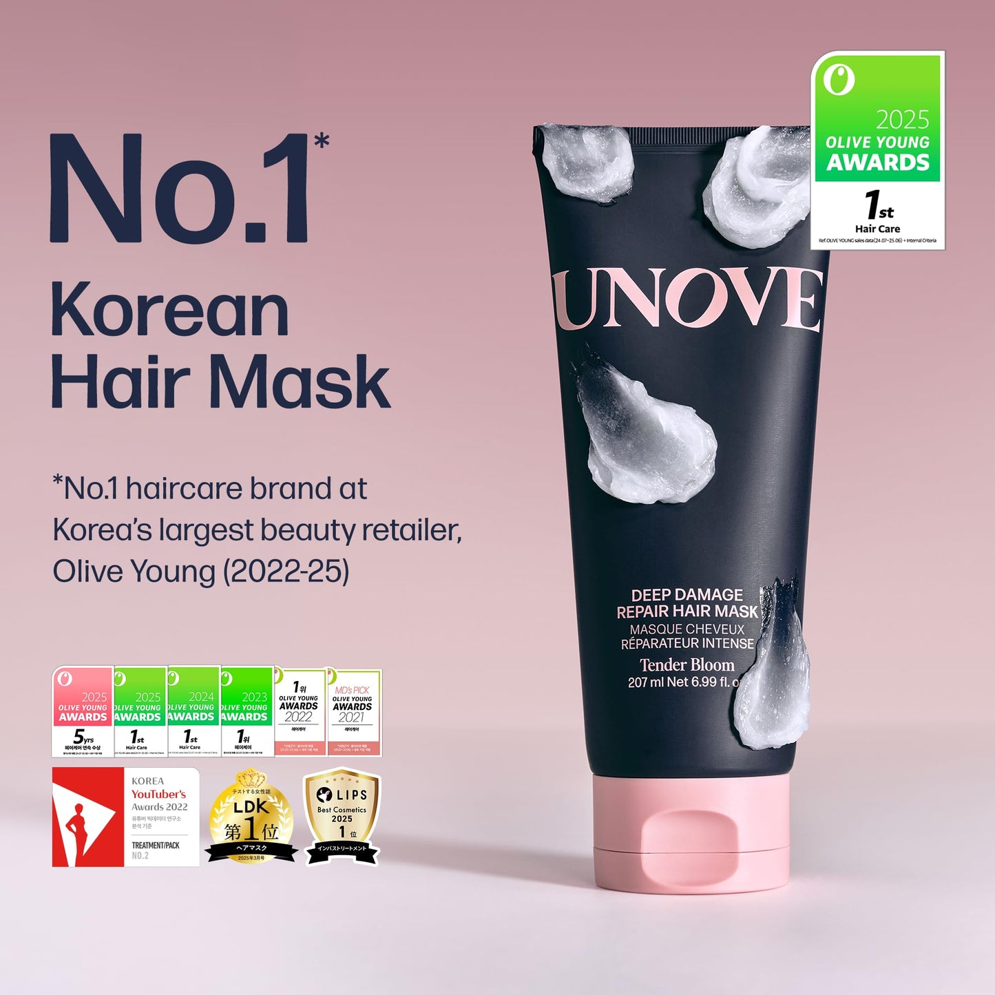 UNOVE Deep Damage Repair Hair Mask - Protein Hair Treatment & Hair Mask for Damaged Hair | Deep Conditioning & Keratin Hair Mask for Dry, Frizzy Hair Beauty and Personal Care UNOVE