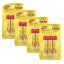 Carmex Classic Medicated Lip Balm Sticks, Lip Moisturizer for Chapped Lips, 12 Count (4 Packs of 3)