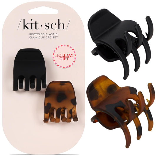 Kitsch Eco-Friendly Medium Claw Clips - Cute & Stylish Short Hair Accessories for Women, Girls | Ideal Size for Any Hairstyles | Ideal Gifts
