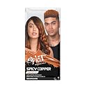 Splat Spicy Copper Semi Permanent Hair Dye Kit with Bleach, 1 Application, Includes Copper Orange Hair Dye, Oxide & Bleach Powder, Vegan & Cruelty