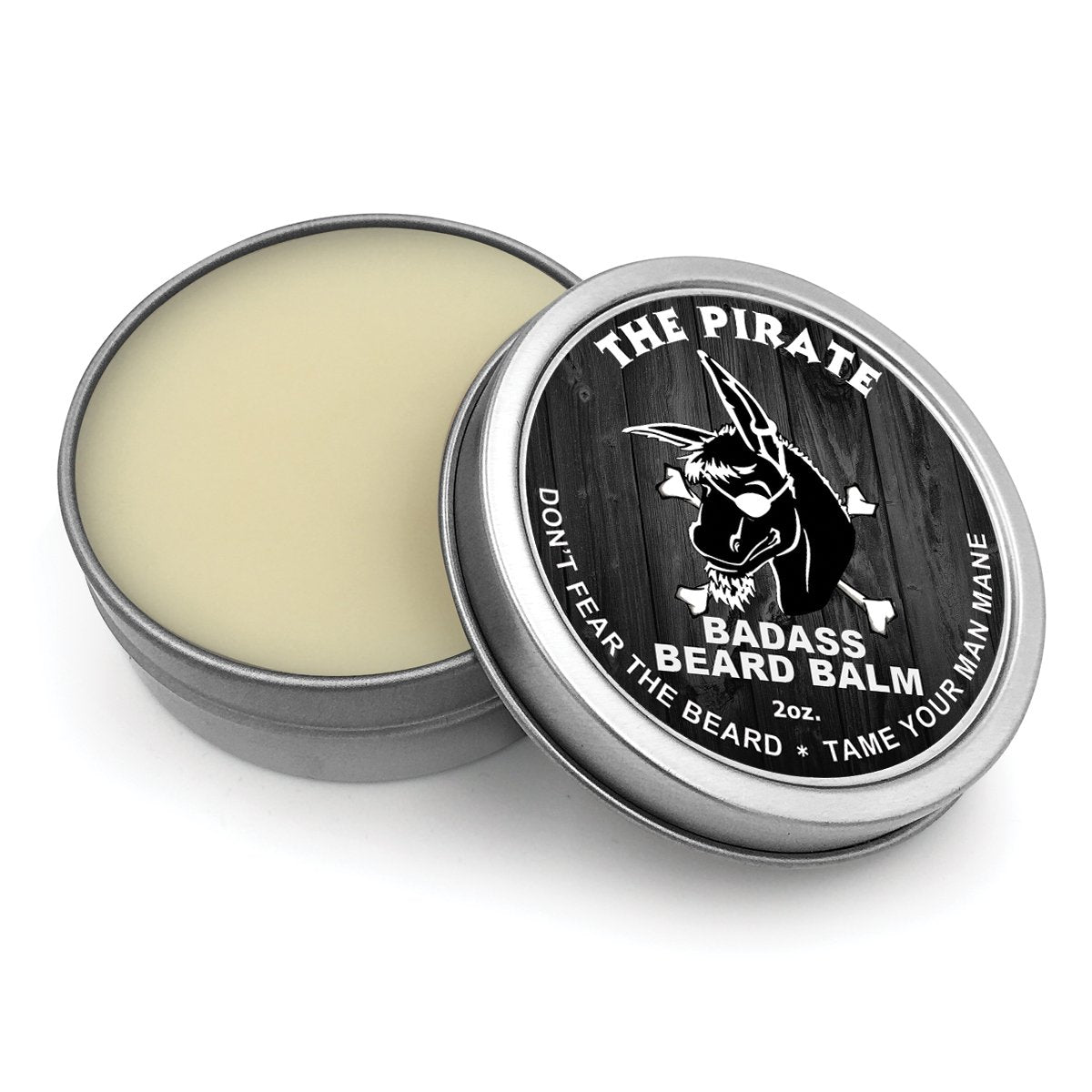Badass Beard Care Beard Balm - Secret Agent Scent, 2 oz - All Natural Ingredients, Keeps Beard and Mustache Full, Soft and Healthy, Reduce Itchy