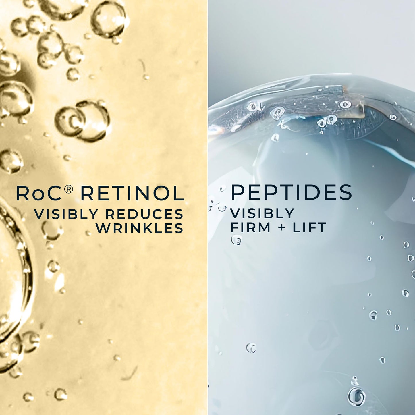 RoC Derm Correxion Dual Eye Cream with Advanced Retinol + Peptides for Puffy Eyes and Dark Circles, (.68 oz) with Retinol Eye Cream Packette