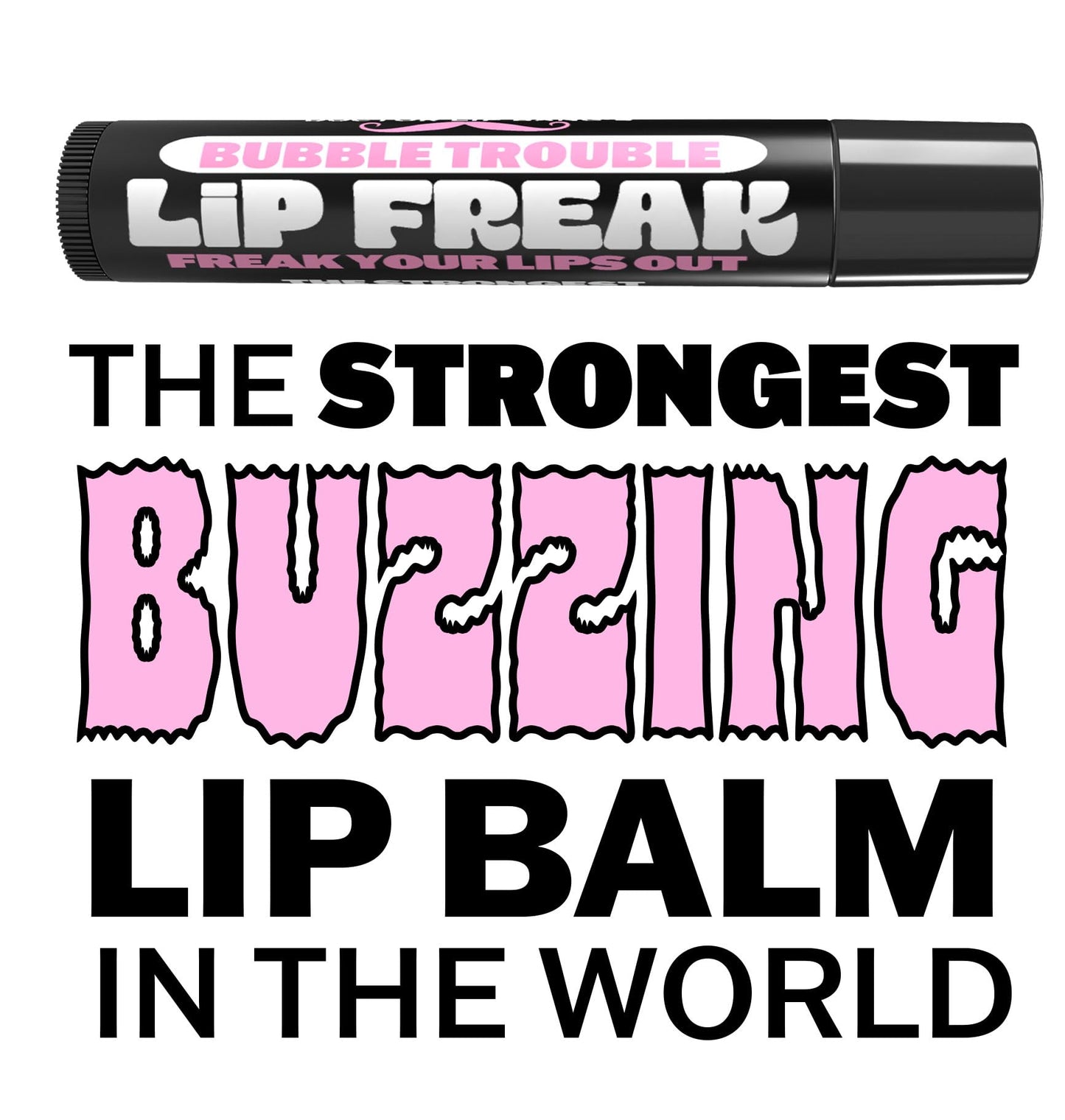 Doctor Lip Bang's BUZZING Lip Balm - Lip Freak - 100% All Natural - Cruelty Free - Bubble Trouble - 2 Pack Beauty and Personal Care Doctor Lip Bang's