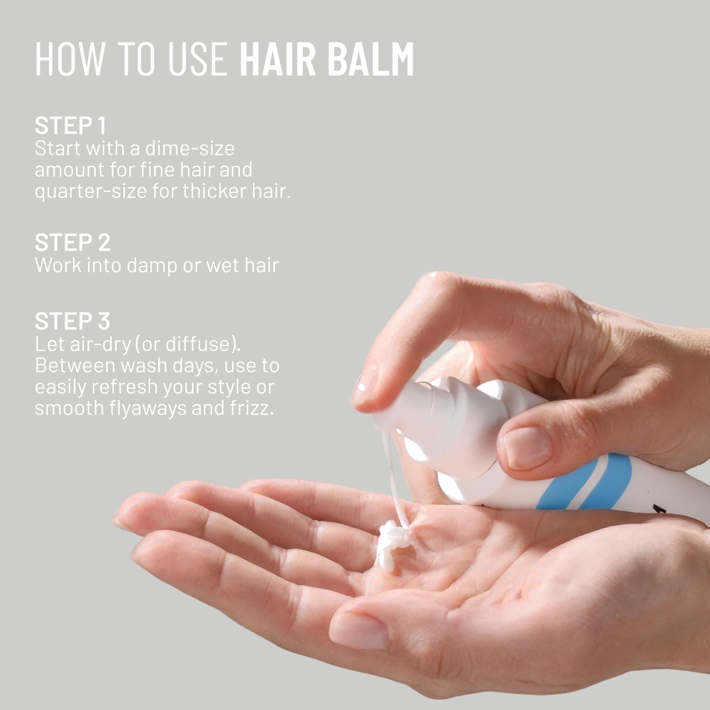 Hairstory Hair Balm, Moisturizing Air Dry Lotion, Leave In Conditioner Cream for All Hair Types, Adds Softness & Shine, Smooths Frizz, Defines Waves