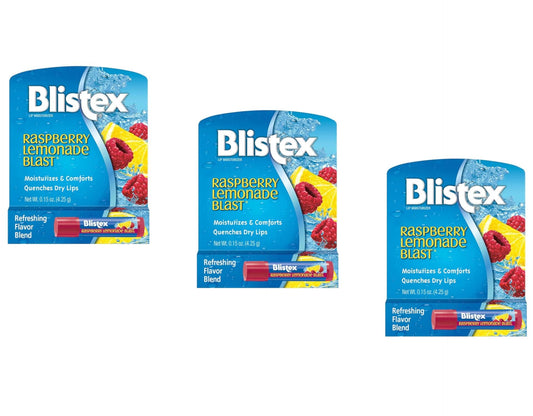 Blistex Raspberry Lemonade Blast Lip Moisturizer - Refreshing Flavor Blend, 0.15 oz (4.25 g)
