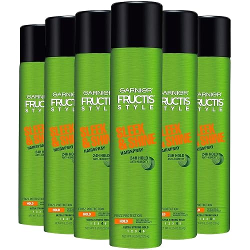 Garnier Fructis Style Sleek & Shine Hairspray All Hair Types, 8.25 Ounce (6-Pack)