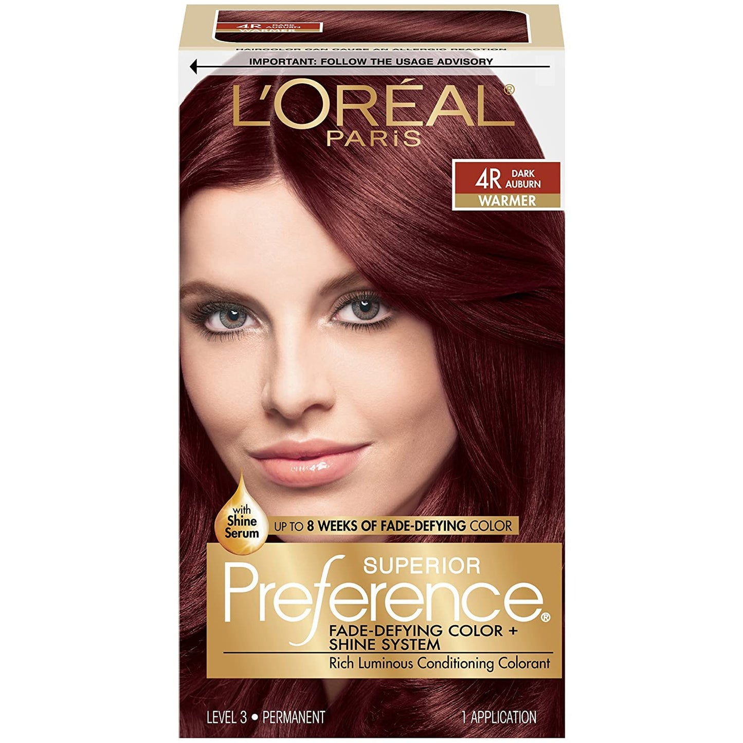 L’Oreal ParisSuperior Preference - 4R Dark Auburn (Warmer) 1 Each (Pack of 12)