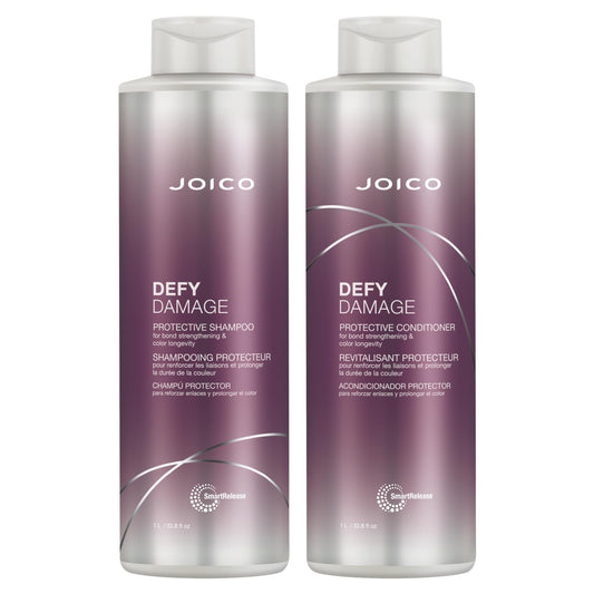 Joico Defy Damage Protective Shampoo & Conditioner Set | Preserve Hair Color | For Bond Strengthening & Color Longevity Beauty & Personal Care Joico