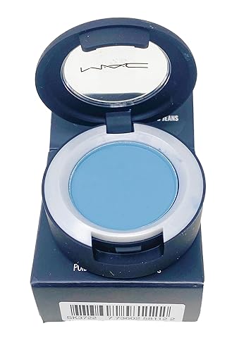 MAC Cosmetics Powder Kiss Soft Matte Eye Shadow - Good Jeans (Muted slate blue grey) .05 Oz / 1.5 g