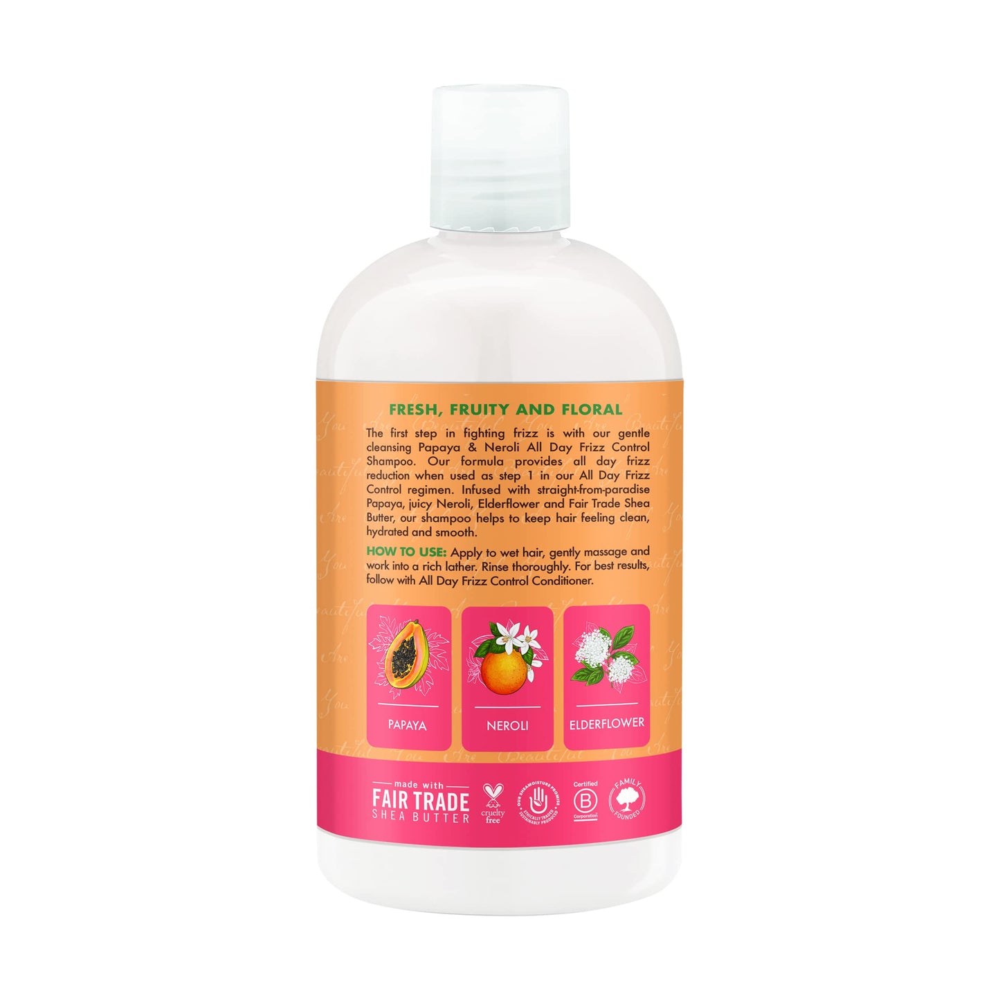 Shea Moisture, All Day Frizz Control Shampoo Papaya & Neroli, 13 Ounce