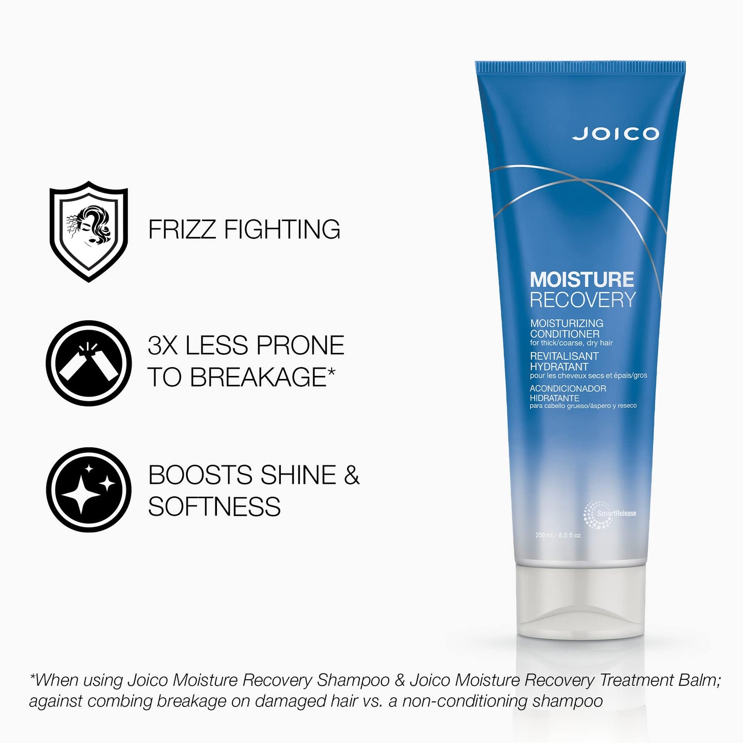 Joico Moisture Recovery Moisturizing Shampoo & Conditioner Set | Replenish Loss Moisture | For Thick & Coarse & Dry Hair
