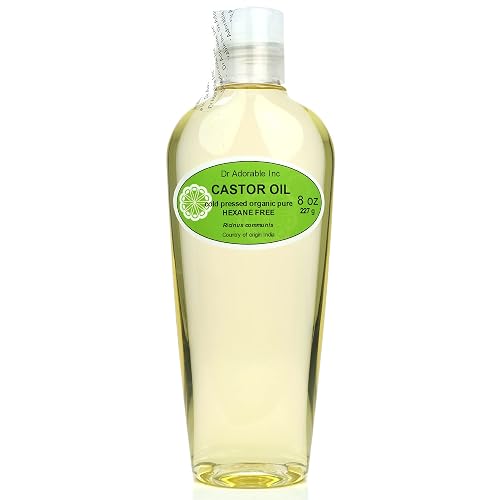 Dr Adorable - 8 oz - Premium Castor Oil - 100% Pure Natural Organic Cold Pressed Virgin