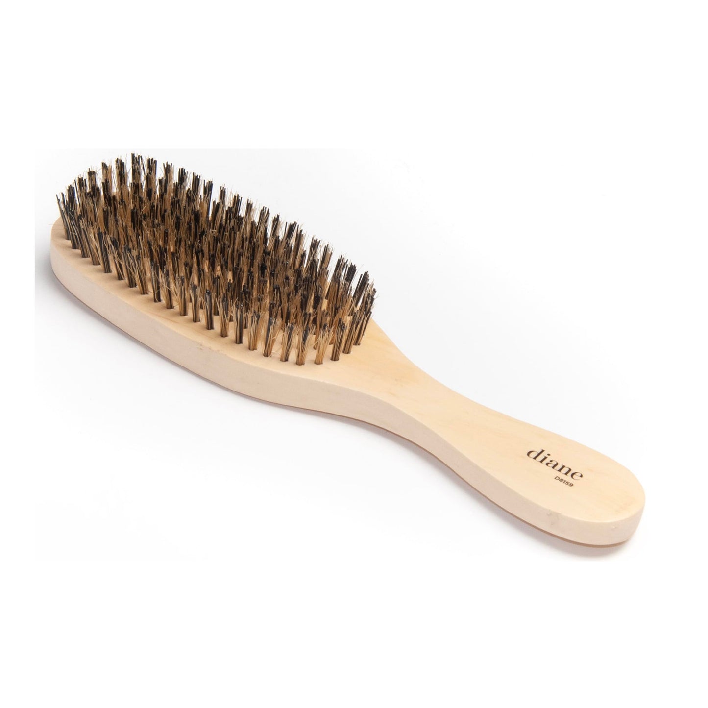 Diane Reinforced Boar Bristle Wave Brush for Men and Barbers - Hard Bristles for Thick to Coarse Hair - Use for Detangling, Smoothing, Wave Styles
