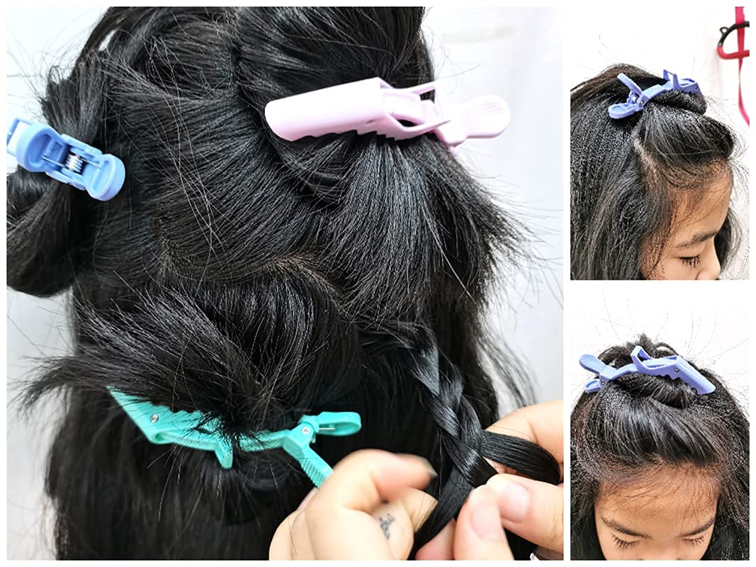 SINNKY Candy Color Alligator Hair Clips for Styling Sectioning, Wide Teeth & Durable Hair Salon Crocodile Hairpin Wide Teeth & Double-Hinged Design