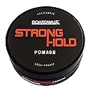 Boardwalk Pomade Strong-Hold 5oz Water Soluble Aloe Castor Oil Vitamin B-5 Anti-Dandruff Vegan for Men and Women