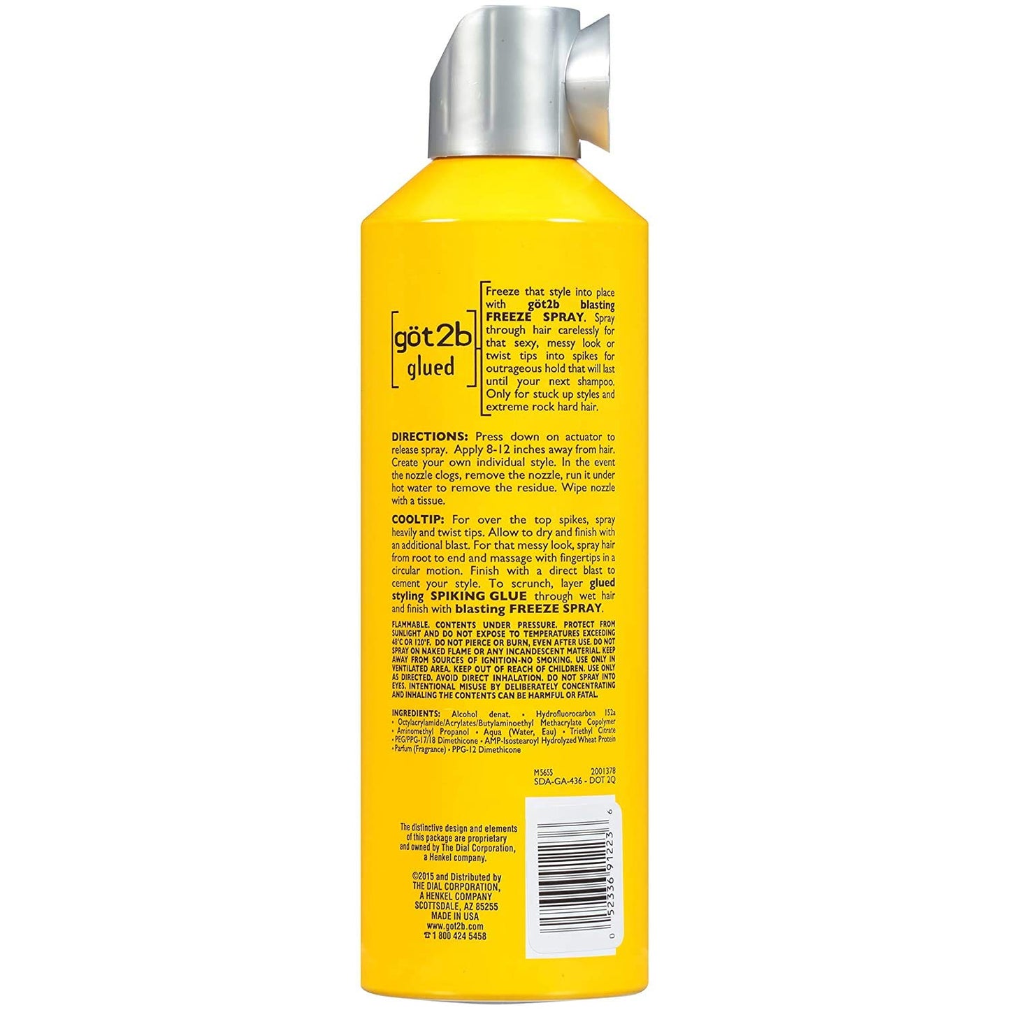 (3Pack) [GOT 2B] GLUED BLASTING FREEZE SPRAY SCREAMING HOLD FOR HAIR 12OZ