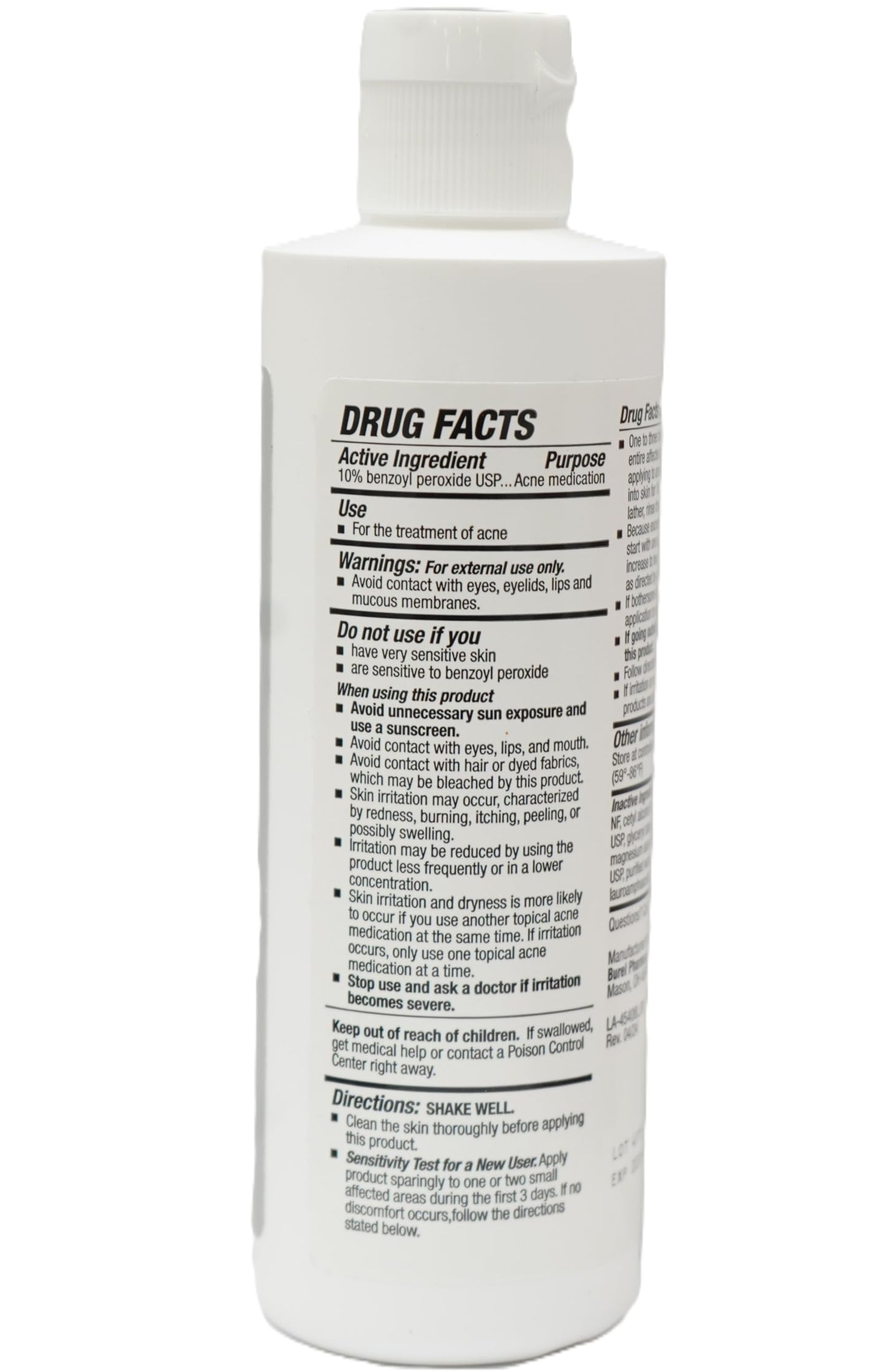 Burelpharma Benzoyl peroxide topical wash 10% Beauty & Personal Care Burelpharma