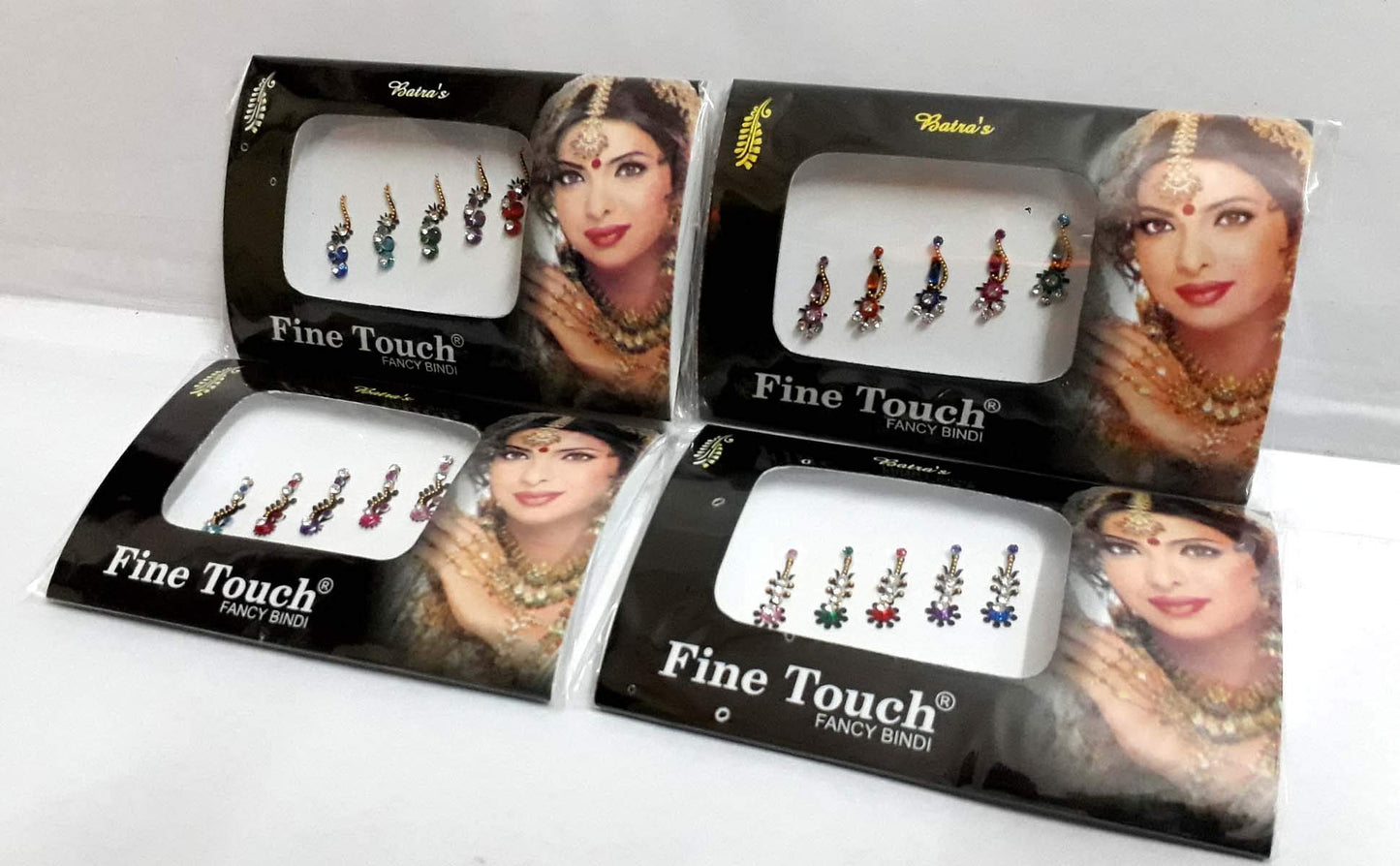 Indian Women Long Design Stylish Fashion Multi Color Border Fashionable Fancy Bindi Pack of 36 Sheets