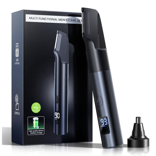 NUBACK Pubic Hair Trimmer for Men, Waterproof Men Grooming Kit with LED Display, Electric Body Hair Trimmer for Men, No-Nick Groin & Ball Shaver Beauty and Personal Care NUBACK
