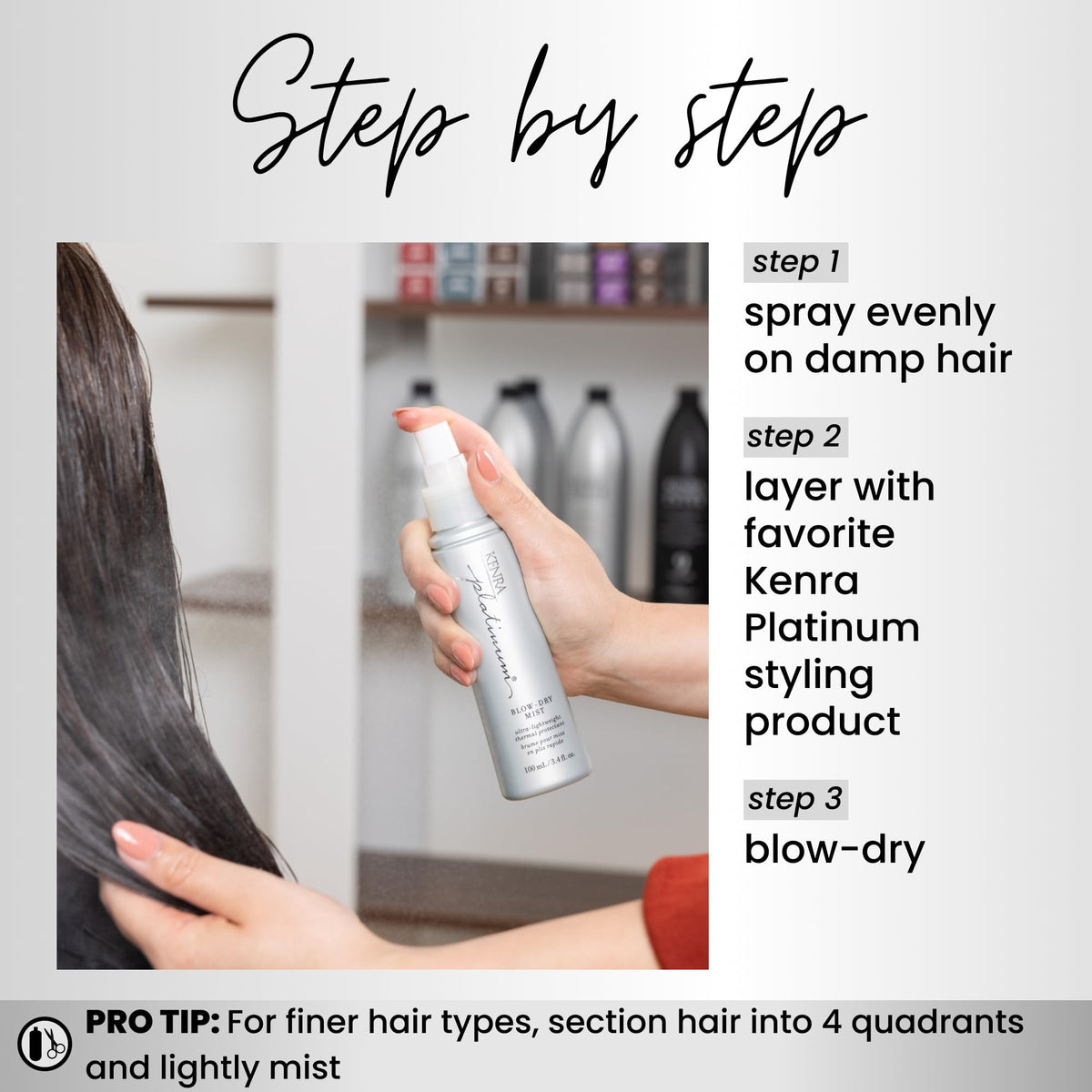 Kenra Professional Platinum Blow-Dry Mist | Ultra-Lightweight Thermal Protectant | Detangles, Smooths, & Softens | Eliminates Frizz & Resists Humidity Beauty and Personal Care Kenra