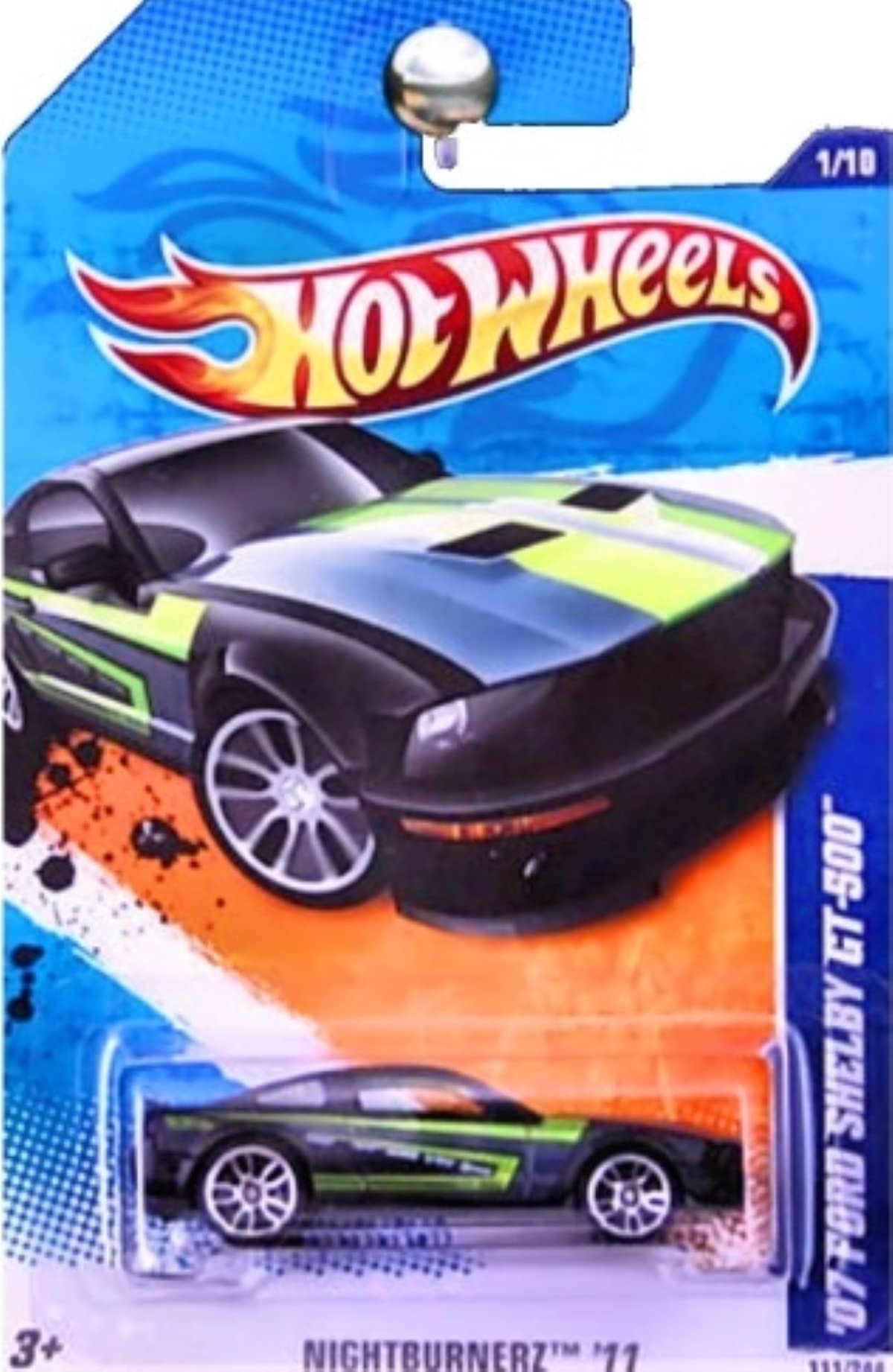 2011 Hot Wheels '07 Ford Shelby GT-500 Black #111/244