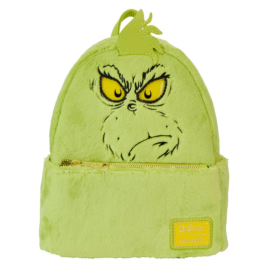 Loungefly Dr Seuss Plush Grinch Light Up Cosplay Mini Backpack