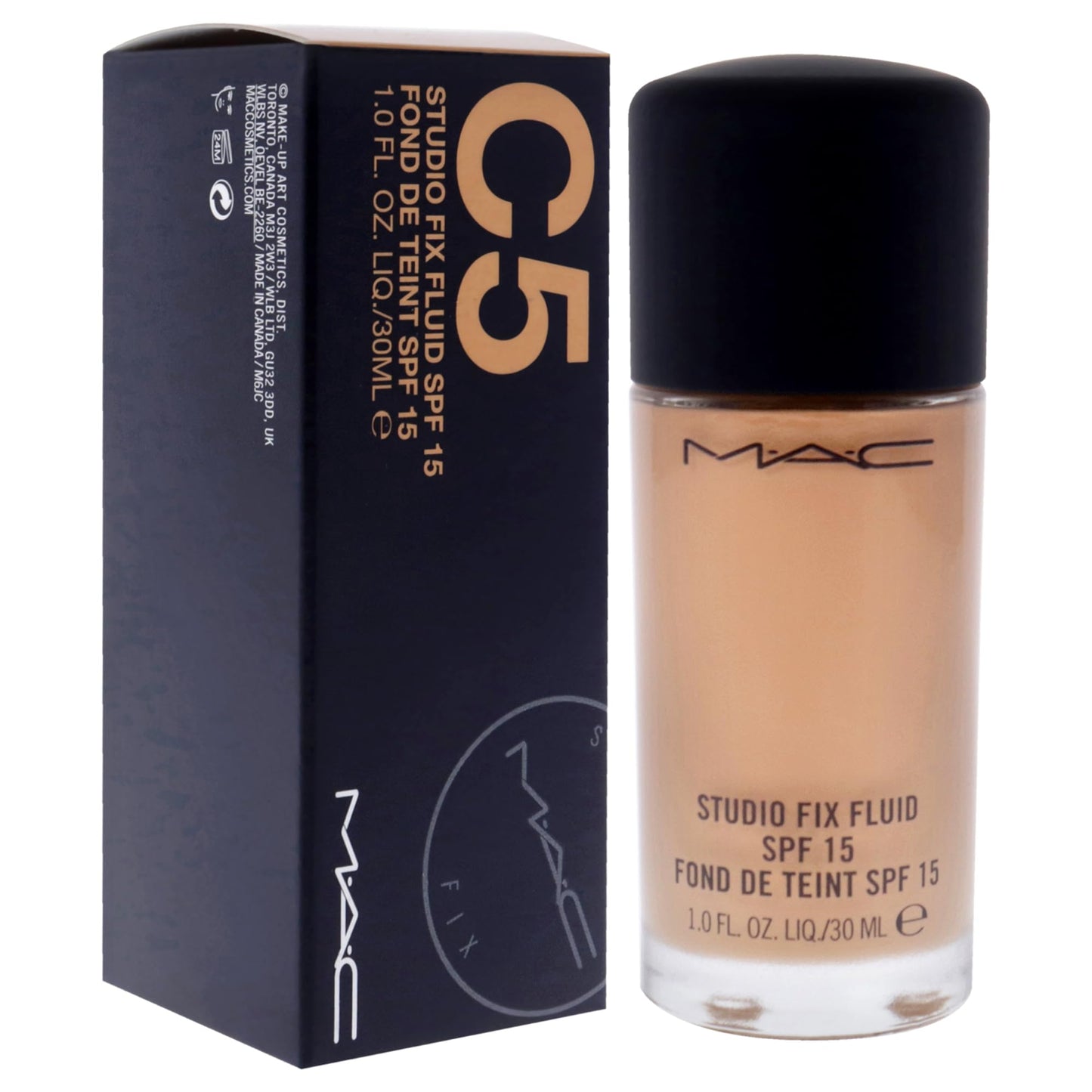 Studio Fix Fluid SPF 15 - C5 by MAC for Women - 1 oz Foundation