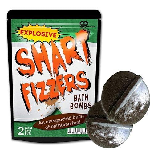 Shart Fizzers Bath Bombs - Gross Bath Bombs for Teens - XL Root Beer Bath Balls - Funny Bath Pranks for Men, Made in America, 2 Count