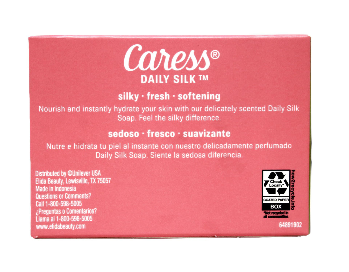 Caress Daily Silk White Peach & Orange Blossom Moisturizing Beauty Bar Soap, 3.15 OZ - 4 Pack