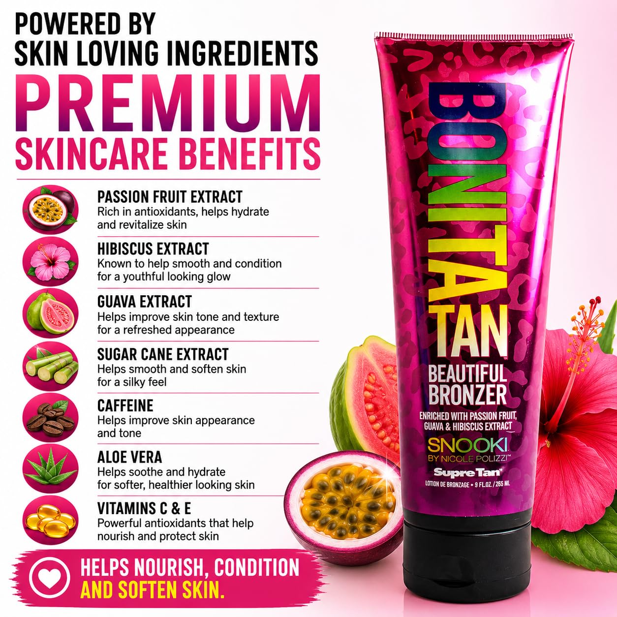 Supre Snooki Bonita Tan Beautiful Bronzer, Brown