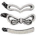Beaupretty Diamond-in Banana Hair Clip 3 Pcs Rhinestone Hair Claw for Women Perfect for Updos and Everyday Styles