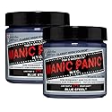 MANIC PANIC Classic Blue Steel Semi Permanent Hair Color - Cool Silver Hair Dye for Women & Men That Lasts 4-6 Weeks - Vegan, Ammonia & Cruelty-Free