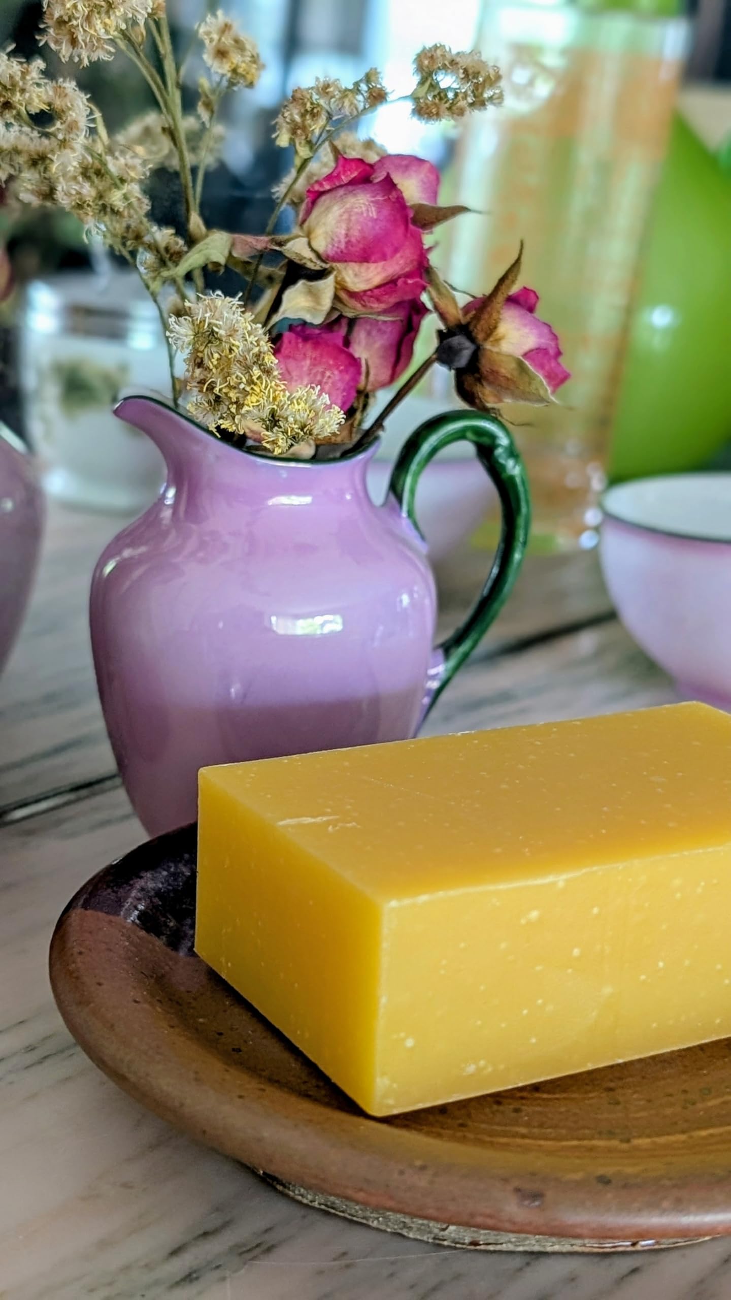 Portland Bee Co. All Natural Beeswax and Super Bloom Honey Bar Soap - Mint