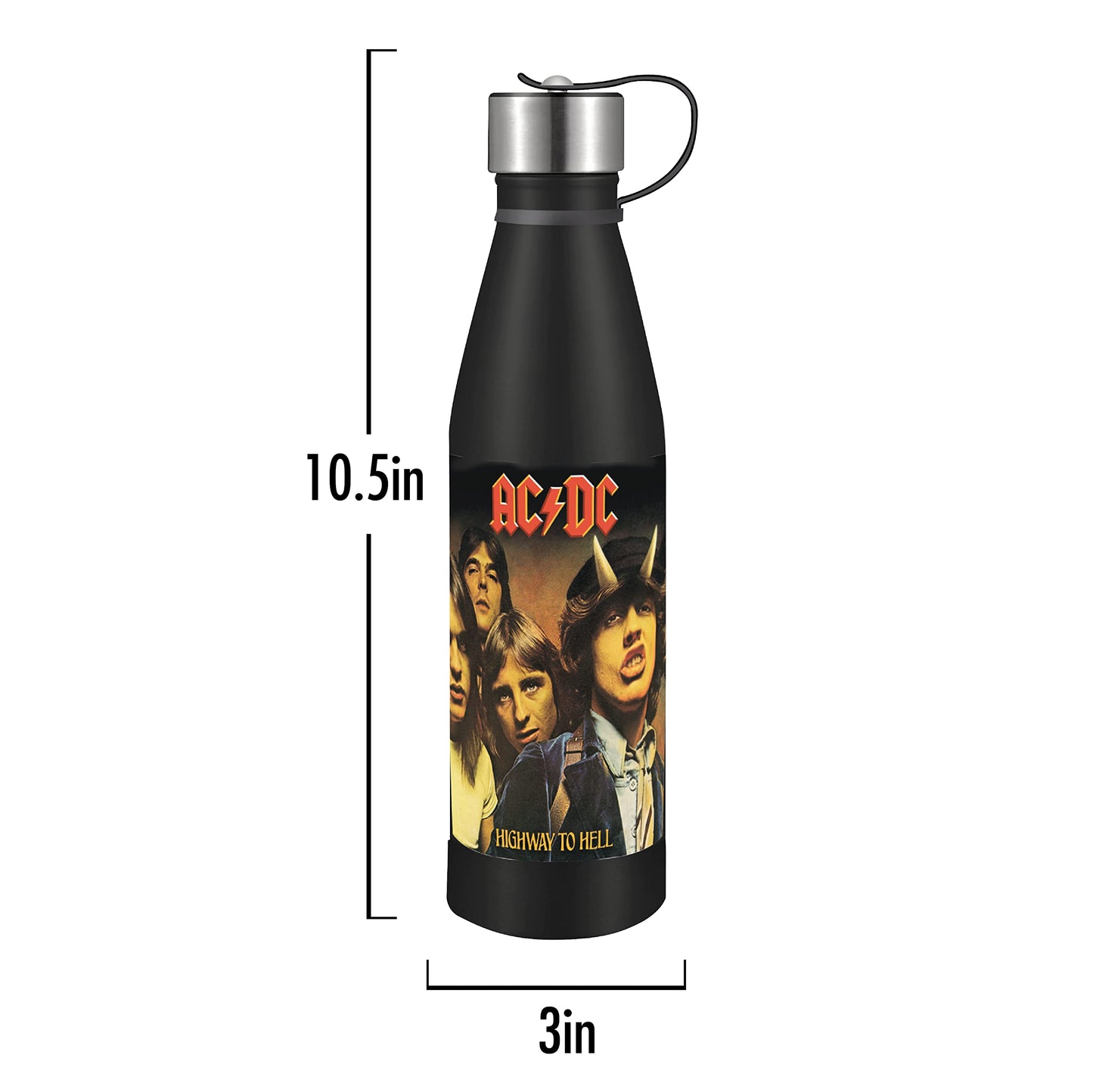 ICUP AC/DC Highway To Hell 17 oz Stainless Steel Pin Bottle
