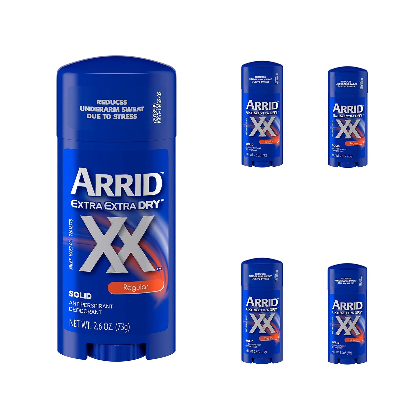 Arrid XX Solid Antiperspirant & Deodorant-Regular-2.7 oz (Quantity of 5) Beauty and Personal Care Arrid
