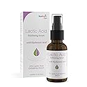 Hyalogic Lactic Acid 10% Serum for Face with Hyaluronic Acid & Essential Oils - Non-Abrasive Face Exfoliant- For Clearer & Radiant Skin (1 fl. oz.)