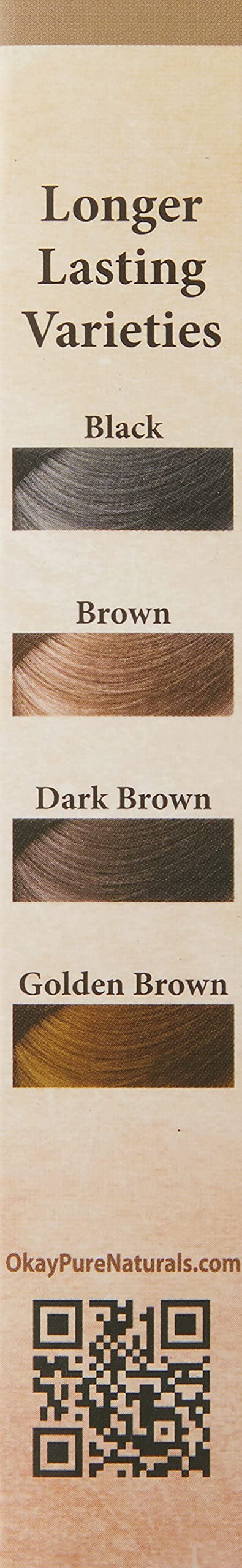 OKAY Pure Naturals Henna Hair Dye - Natural Black Henna Hair Dye with Indigo for Men and Women, Powder to Cover Gray Color, Beard Tint, Easy to Use Coloring - Black, 2 oz (Pack of 1)