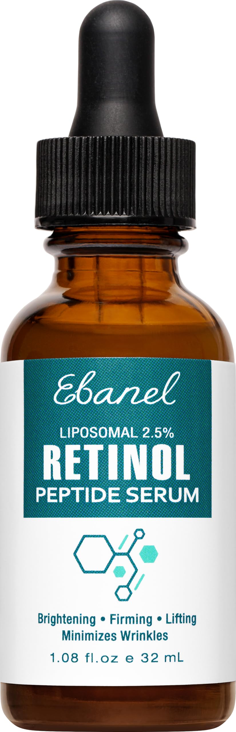 Ebanel Retinol Serum for Face with Vitamin C, Peptides & Hyaluronic Acid, Anti Aging Face Serum for Fine Lines, Uneven Skin Tone, Dark Spots