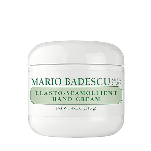 Mario Badescu Elasto-Seamollient Hand Cream - Rich, Thick Hand Lotion for Ultra-dry or Frequently Washed Skin - Moisturizer with Elastin & Vitamins, 4