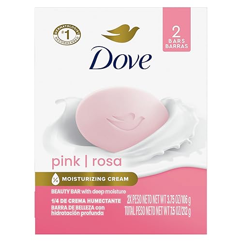 Dove Beauty Bar, Pink, 3.75 Ounce (Pack of 2)